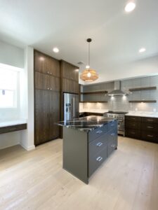 Kitchen in Modern Custom Home by Mosaic Homes in Austin, TX